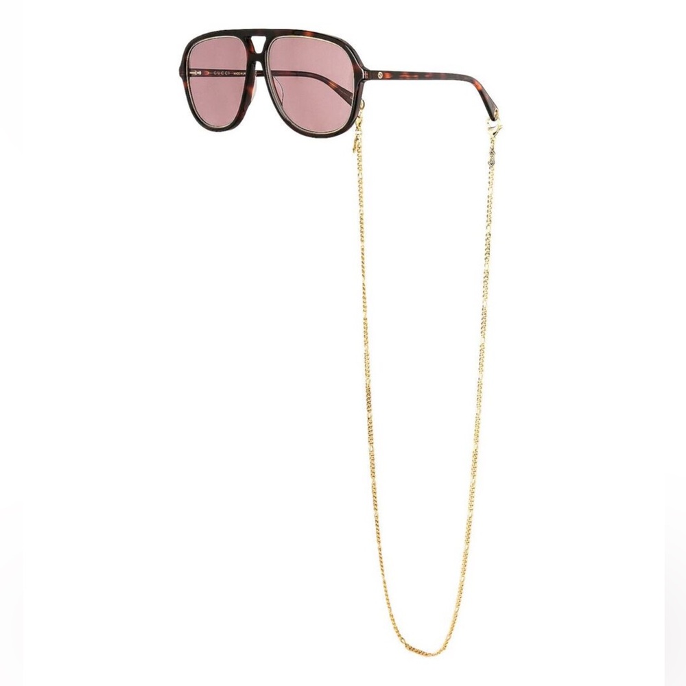 Gucci tortoise shell Sunglasses Aviator Style - Picture 1 of 17